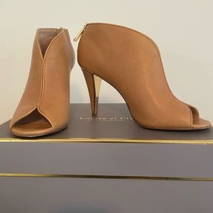 Louise et Cie Selago tan leather booties size 7.5